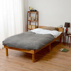 宮付きすのこベッド シングル ライトブラウン