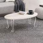 折れ脚テーブル 幅80cm 丸型 80×40×33cm ブラウン