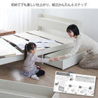 Assembly and installation included Bed frame only No mattress Bed White Double bed With storage White Bed Storage bed With headboard Shelf Outlet Bed frame only Double