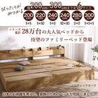 Bed frame only, mattress not included, bed, linked bed, storage bed, family bed, frame, wide king, storage included, gray, with headboard, 2 outlets, slatted bed base, family, frame only, WK280 (D+D)