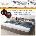 Bed frame only, mattress not included, bed, linked bed, storage bed, family bed, bed frame, storage included, gray, with headboard, 2 outlets, slatted bed base, family, frame only, WK240 (SD+SD)