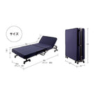 リクライニングベッド シングル 低反発折りたたみ