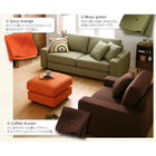 カバーリングソファ ワイドタイプ ソファ別売りカバー 3.5人掛け 20色から選べる