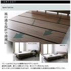 ローベッド ベッドフレームのみ クイーン(Q×1)