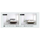 ローベッド 国産カバーポケットコイルマットレス ワイドステージ セミダブル フレーム幅160