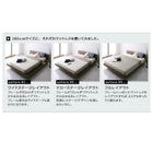 ローベッド 国産カバーポケットコイルマットレス フルレイアウト キング(K×1) フレーム幅180