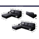 レイアウト自由!フロアカウチソファ ソファ&オットマンセット 3人掛け