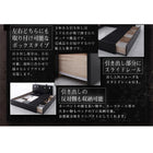 収納付きベッド 国産カバーポケットコイルマットレス ダブル