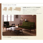 2人掛けソファ 単品 ソファー ソファ 木肘