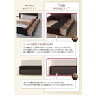 収納付きベッド プレミアムボンネルコイルマットレス ダブル