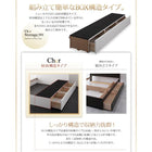 収納付きベッド ベッドフレームのみ ダブル