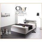 収納付きベッド プレミアムボンネルコイルマットレス ダブル