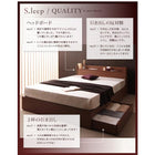 収納ベッド プレミアムボンネルコイルマットレス セミダブル