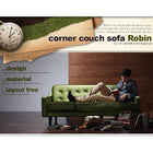 コーナーカウチソファ 3人掛け