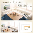 フロアソファ L字 ソファー ソファ4点セット 1人掛け+2人掛け+コーナー×2