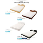 照明・棚付きフロアベッド ベッドフレームのみ シングル レギュラー丈