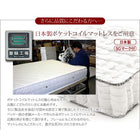 照明・ 収納ベッド 国産ポケットコイルマットレス ダブル