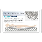 照明・棚付きフロアベッド ラテックス入り国産ポケットコイルマットレス セミダブル