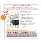 照明・ 収納ベッド ラテックス入り国産ポケットコイルマットレス ダブル