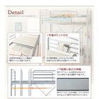 ロフトベッド ベットフレームのみ ナチュラル 省スペース シングル