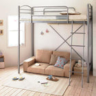 ロフトベッド ベットフレームのみ ナチュラル 省スペース シングル