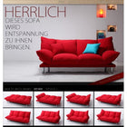 デザインマルチリクライニングソファ 3人掛け