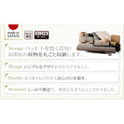 組立設置付 シンプルチェストベッド ベッドフレームのみ ダブル