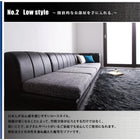 モダンフロアコーナーソファ 1人掛け+2人掛け+コーナー