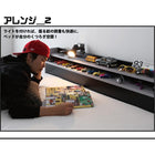 フロアベッド ダブル 二段の棚 コンセント付き フレームのみ