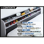 フロアベッド ダブル 二段の棚 コンセント付き フレームのみ