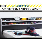 フロアベッド ダブル 二段の棚 コンセント付き フレームのみ