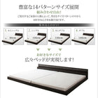 モダンライト・コンセント付き国産フロアベッド ベッドフレームのみ ダブル
