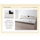 組立設置付 シンプル大容量収納庫付きすのこベッド ベッドフレームのみ シングル 深さラージ