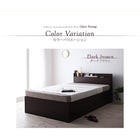 お客様組立 シンプル大容量収納庫付きすのこベッド フランスベッド マルチラススーパースプリングマットレス セミダブル 深さレギュラー