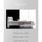 ベッドフレームのみ すのこベッド ダブル 鏡面光沢仕上げ