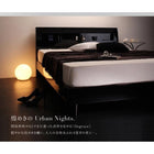 すのこベッド ダブル スタンダードボンネルコイルマットレス付き 鏡面光沢仕上げ