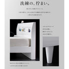 すのこベッド セミダブル プレミアムポケットコイルマットレス付き 鏡面光沢仕上げ