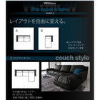 フロアカウチソファ レザータイプ 左コーナーセット 3人掛け