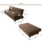 コイルスプリングソファベッド 3.5人掛け