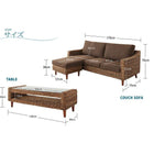 ローテーブル W120 アバカシリーズ