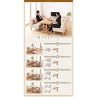 カバーリング ダイニングセット 2点セット(テーブル+2人掛けソファ1) W130