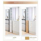 すき間収納ラック ガラス扉タイプ 幅20 単品 キッチン収納