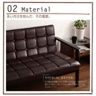 レトロソファ ソファー 木肘 3人掛け