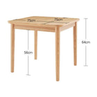 ダイニングテーブル単品 W75 天然木ロースタイル