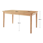 ダイニングテーブル単品 W130 天然木ロースタイル