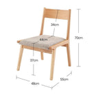 ダイニングチェア 1 天然木 ロースタイル