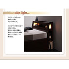 お客様組立 ガス圧式跳ね上げ収納ベッド プレミアムボンネルコイルマットレス セミダブル 深さラージ