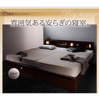 お客様組立 ガス圧式跳ね上げ収納ベッド プレミアムポケットコイルマットレス セミダブル 深さラージ