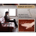 木肘コーナーカウチソファ 3人掛け ソファー