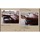 木肘コーナーカウチソファ 3人掛け ソファー